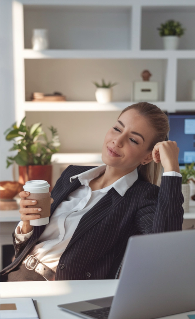 Consulente soddisfatta