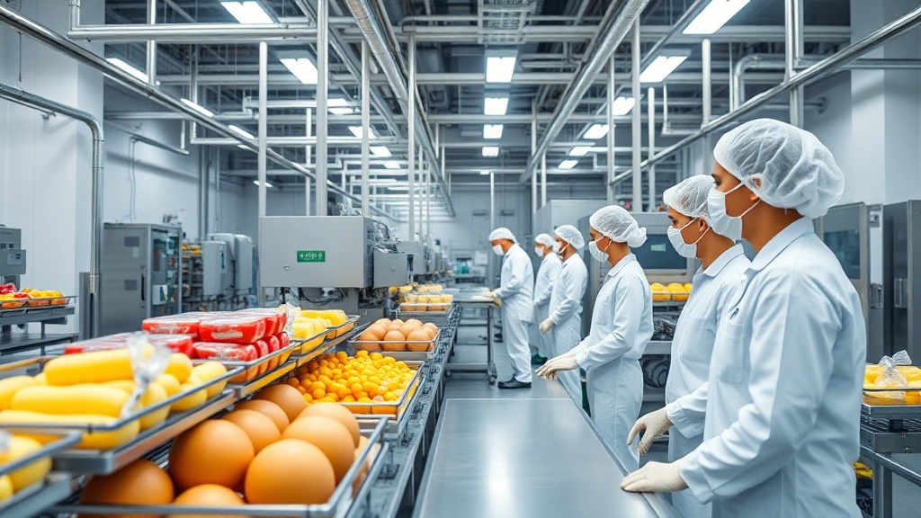 Stabilimento alimentare con controllo qualità