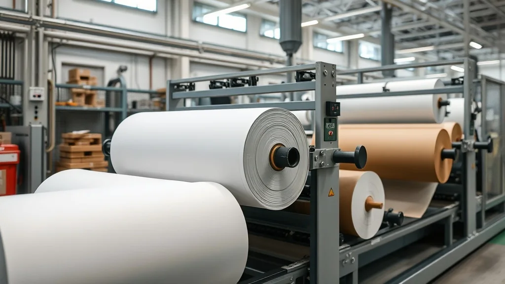 Stabilimento produzione carta e packaging con controllo qualità