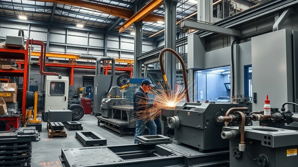 Stabilimento metalmeccanico con lavorazioni CNC e controllo qualità